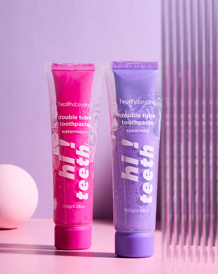 معجون أسنان مزدوج الأنبوب ذو تأثير مزدوج