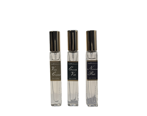 مجموعة عطور صغيرة من المجوهرات المتلألئة